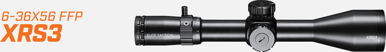 Elite Tactical XRS3 Riflescope on light background Elite Tactical XRS3 Riflescope on light background