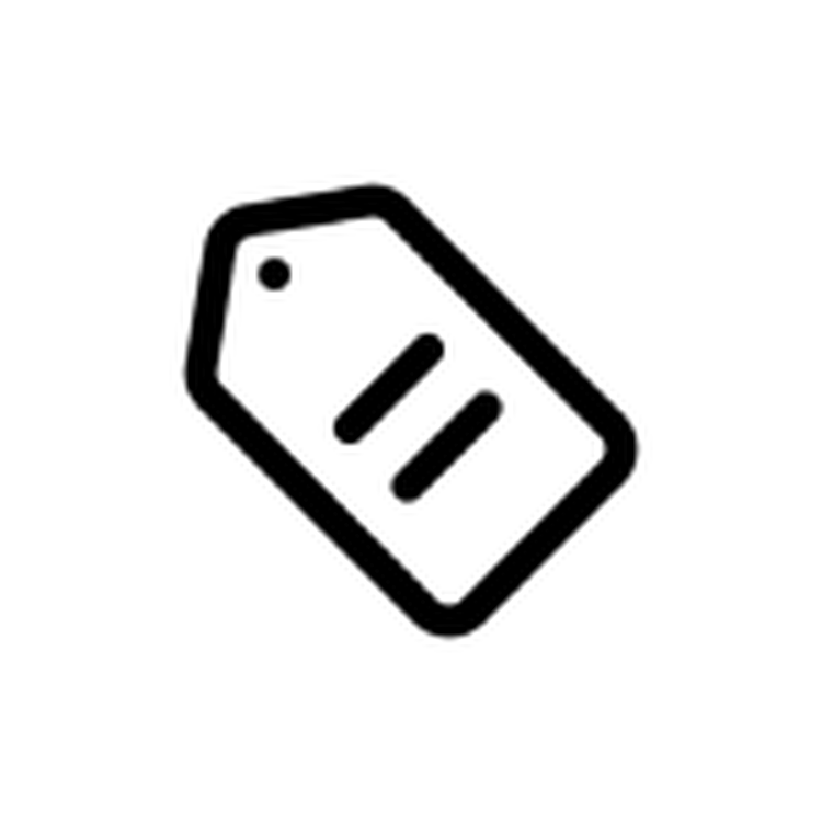 The Outlet Tag icon graphic on transparent background